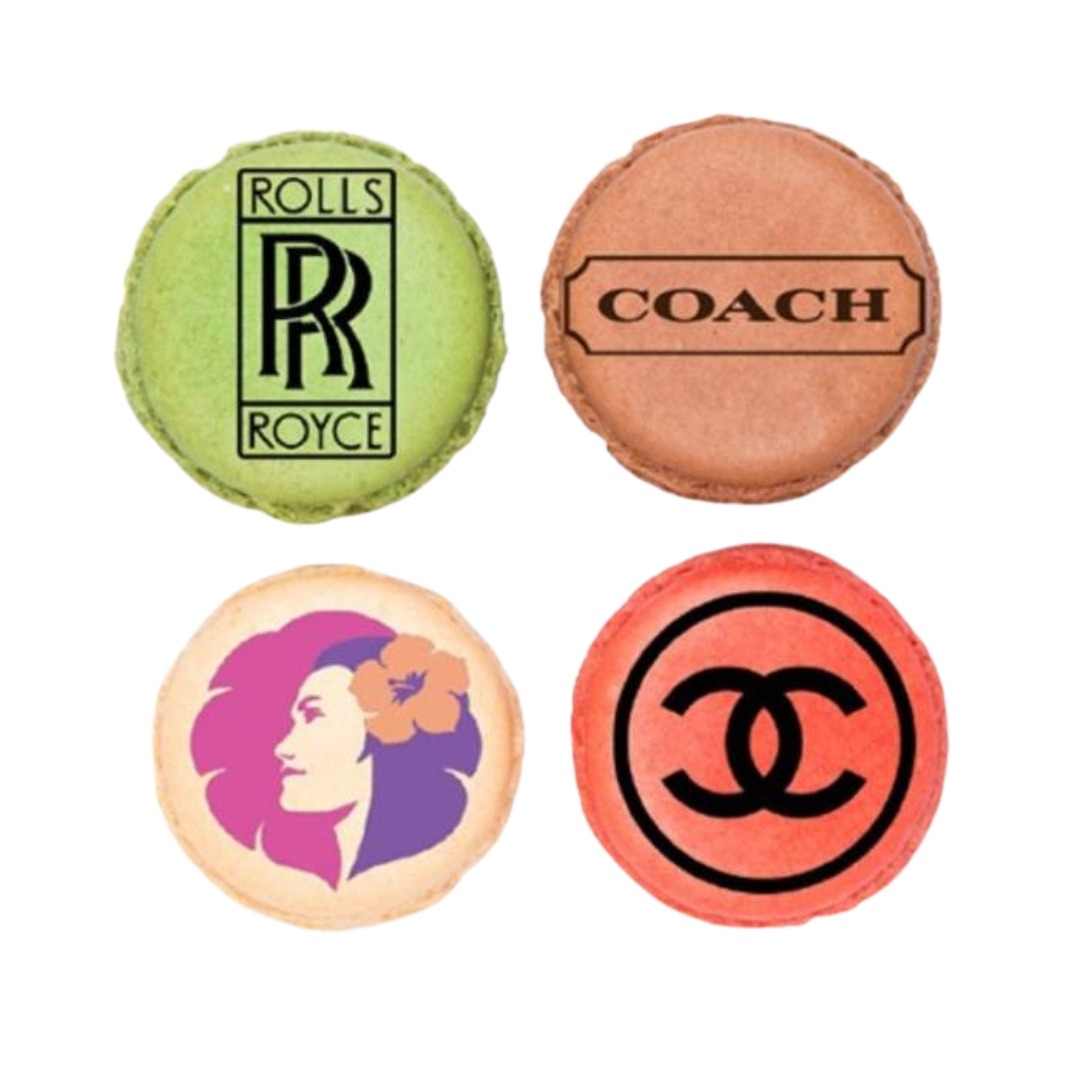 Macarons mit Logo- Catering Event Bar Wien